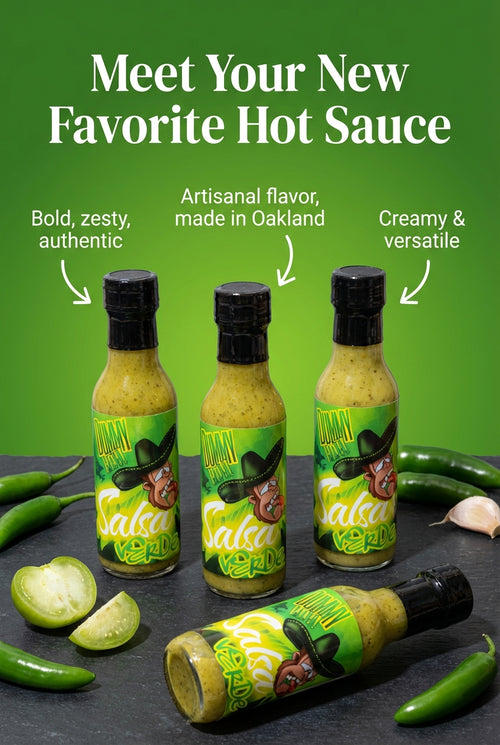 Dummy Hot Salsa Verde, A rich traditional flavor in your kitchen to enjoy with any mexican dish your mouth desires.